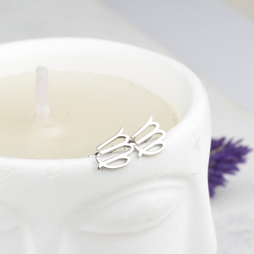 Glorria 925k Sterling Silver Personalized Horoscope Earrings Glorria 925k Sterling Silver Personalized Horoscope Earrings
