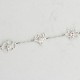 Glorria 925k Sterling Silver Personalized Birth Flower and Birthstone Bracelet