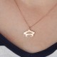 Glorria 925k Sterling Silver Personalized Name Graduation Necklace