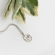 Glorria 925k Sterling Silver Personalized Birth Flower Necklace