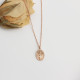 Glorria 925k Sterling Silver Personalized Birth Flower Necklace