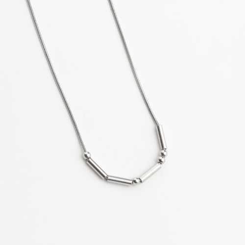 Glorria 925k Sterling Silver Personalized Morse Code Necklace