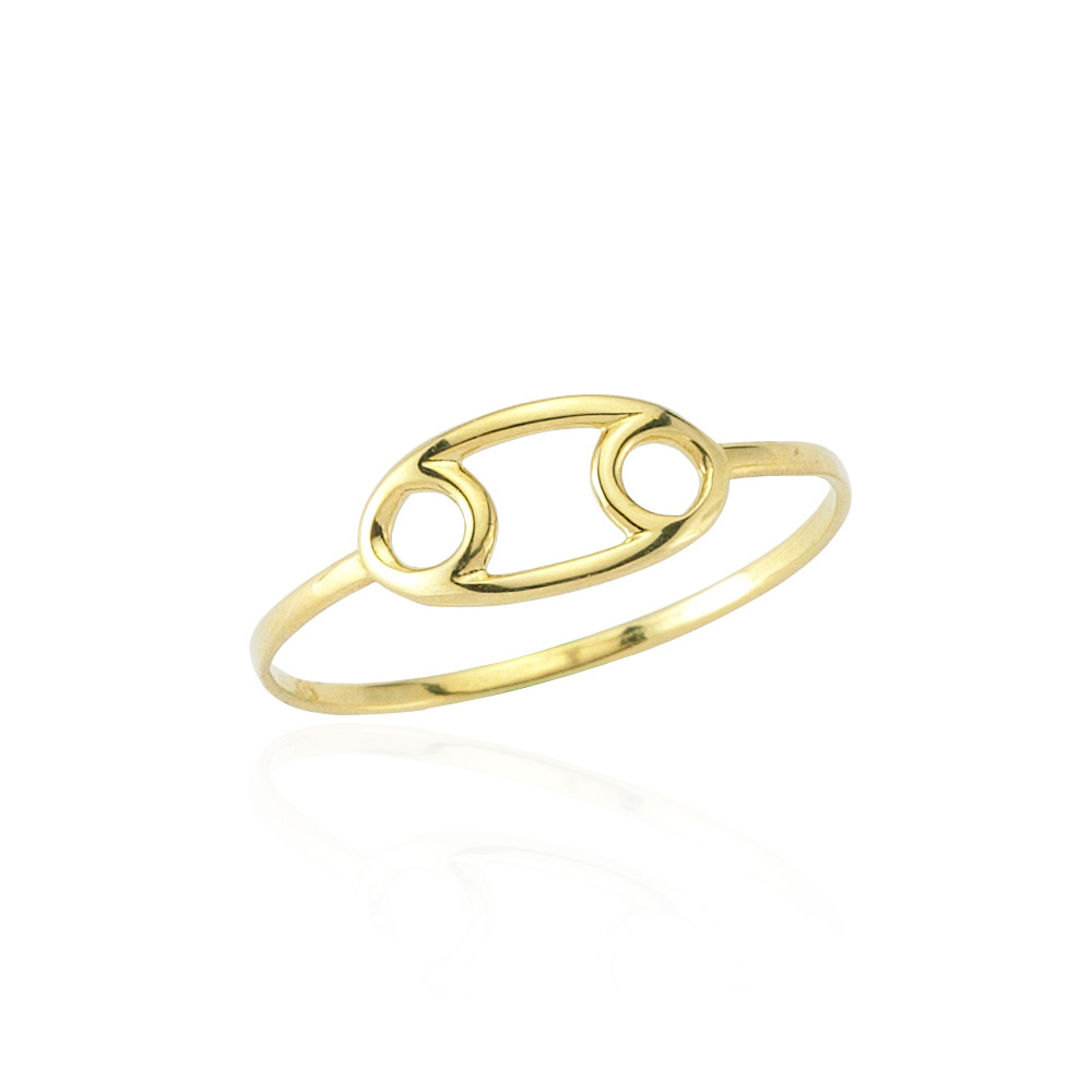 Glorria 14k Solid Gold Crab Feather Ring Glorria 14k Solid Gold Crab Feather Ring