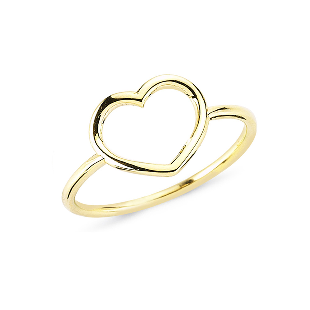Glorria 14k Solid Gold Heart Ring Glorria 14k Solid Gold Heart Ring