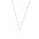 Glorria 14k Solid Gold Row Pave Foot Necklace Glorria 14k Solid Gold Row Pave Foot Necklace
