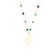 Glorria 14k Solid Gold Row Pave Foot Necklace Glorria 14k Solid Gold Row Pave Foot Necklace