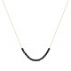 Glorria 14k Solid Gold Onyx Stone Necklace