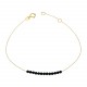 Glorria 14k Solid Gold Onyx Stone Bracelet