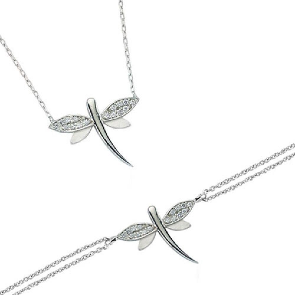 Glorria 925k Sterling Silver Dragonfly Set Glorria 925k Sterling Silver Dragonfly Set