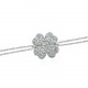 Glorria 925k Sterling Silver Clover Bracelet
