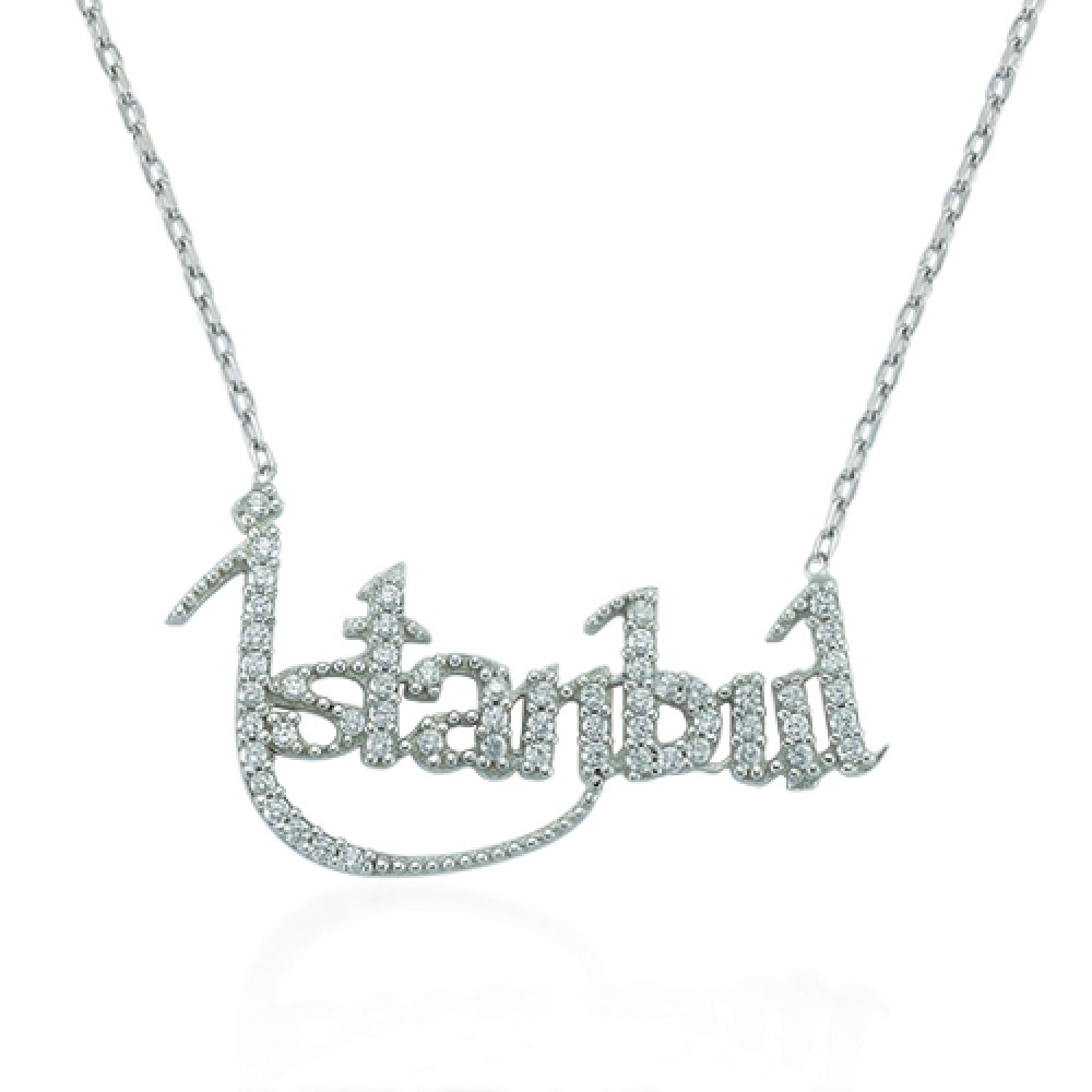 Glorria 925k Sterling Silver Istanbul Necklace Glorria 925k Sterling Silver Istanbul Necklace