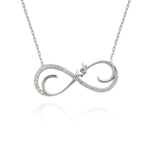 Glorria 925k Sterling Silver Love Necklace Glorria 925k Sterling Silver Love Necklace