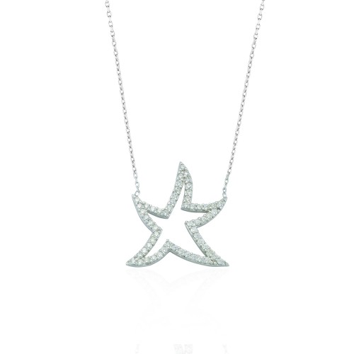 Glorria 925k Sterling Silver Star Necklace Glorria 925k Sterling Silver Star Necklace