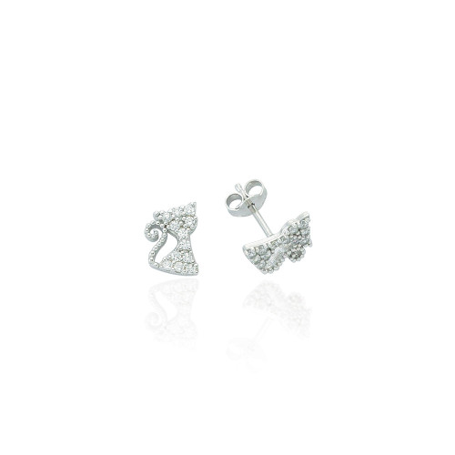 Glorria 925k Sterling Silver Cat Earring Glorria 925k Sterling Silver Cat Earring