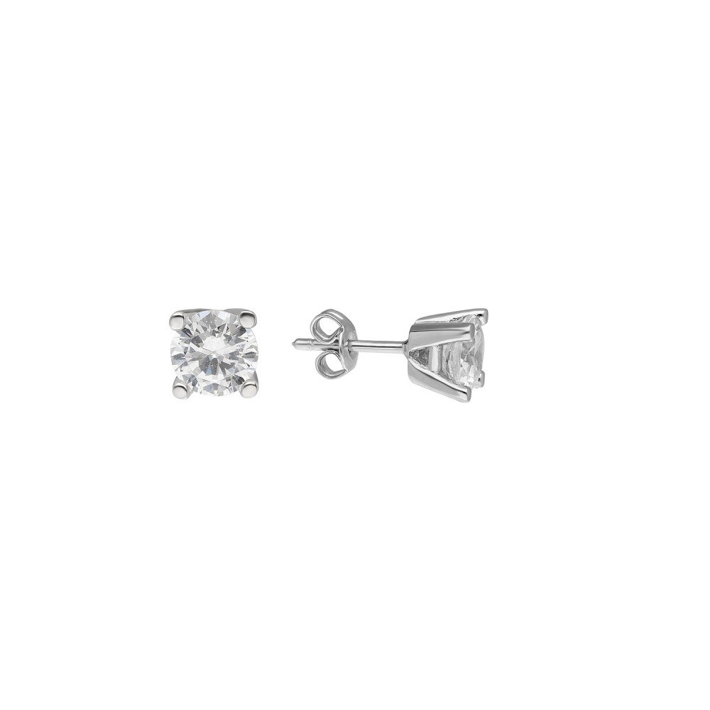 Glorria 925k Sterling Silver Solitaire Earring