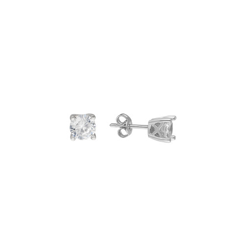 Glorria 925k Sterling Silver Solitaire Earring Glorria 925k Sterling Silver Solitaire Earring