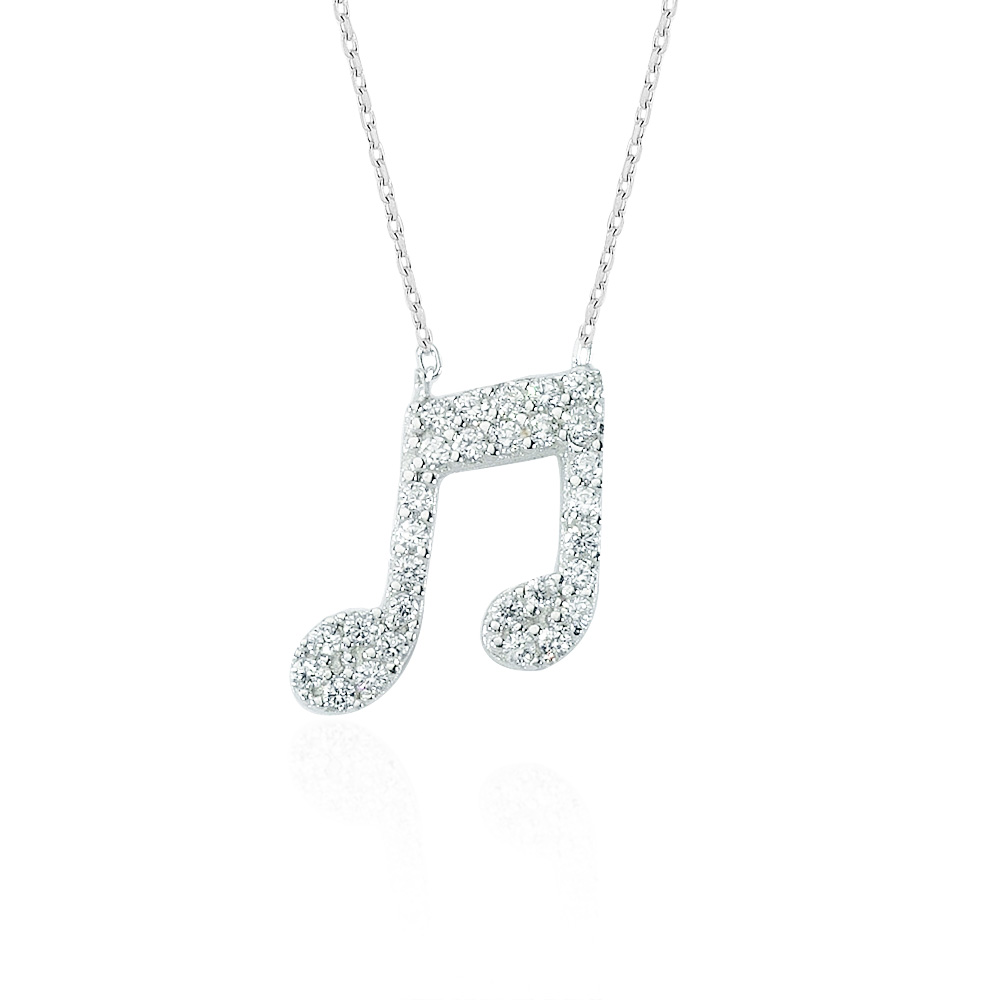 Glorria 925k Sterling Silver Melody Necklace Glorria 925k Sterling Silver Melody Necklace