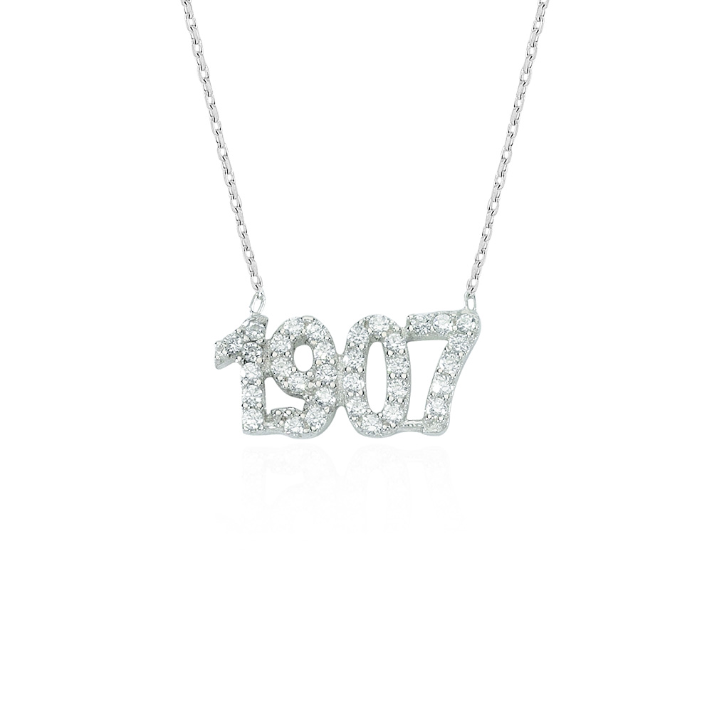 Glorria 925k Sterling Silver 1907 Necklace