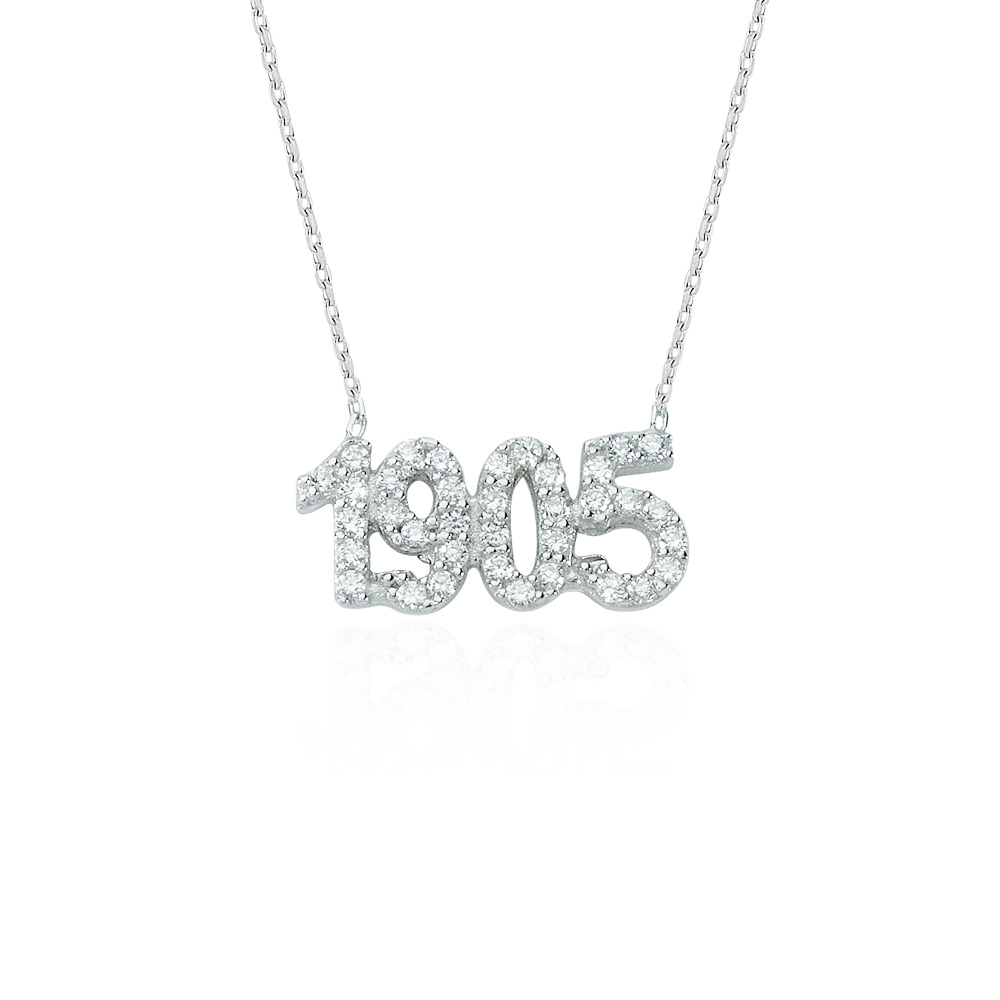 Glorria 925k Sterling Silver 1905 Necklace