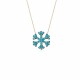 Glorria 925k Sterling Silver Snowflake Necklace