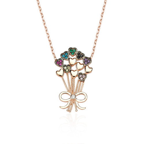 Glorria 925k Sterling Silver Bow Necklace Glorria 925k Sterling Silver Bow Necklace