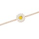 Glorria 925k Sterling Silver Daisy Bracelet