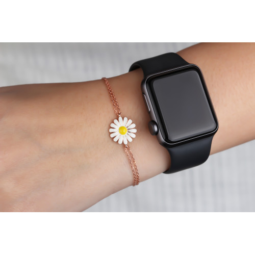 Glorria 925k Sterling Silver Daisy Bracelet Glorria 925k Sterling Silver Daisy Bracelet