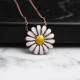 Glorria 925k Sterling Silver Daisy Necklace