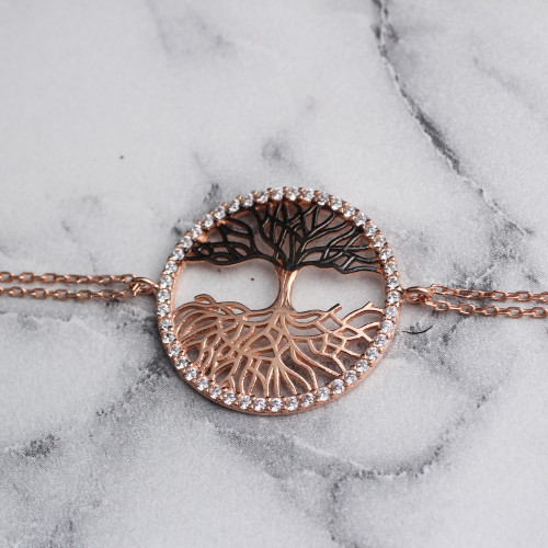 Glorria 925k Sterling Silver Tree of Life Bracelet Glorria 925k Sterling Silver Tree of Life Bracelet