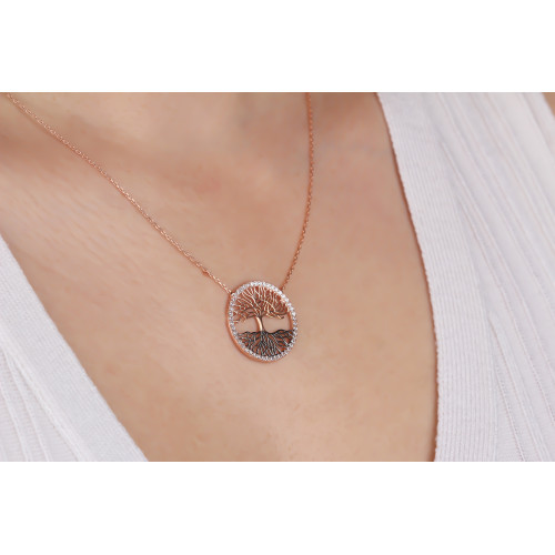 Glorria 925k Sterling Silver Life Tree Necklace Glorria 925k Sterling Silver Life Tree Necklace