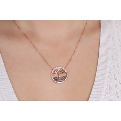 Glorria 925k Sterling Silver Life Tree Necklace Glorria 925k Sterling Silver Life Tree Necklace