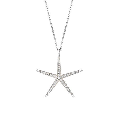 Glorria 925k Sterling Silver Star Necklace Glorria 925k Sterling Silver Star Necklace