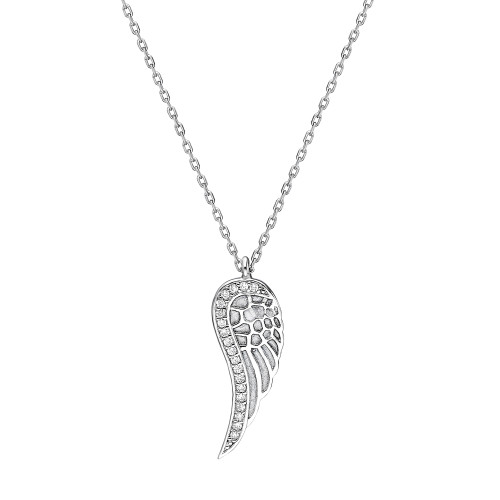 Glorria 925k Sterling Silver Wing Necklace Glorria 925k Sterling Silver Wing Necklace