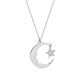 Glorria 925k Sterling Silver Atatürk Silhouette Necklace