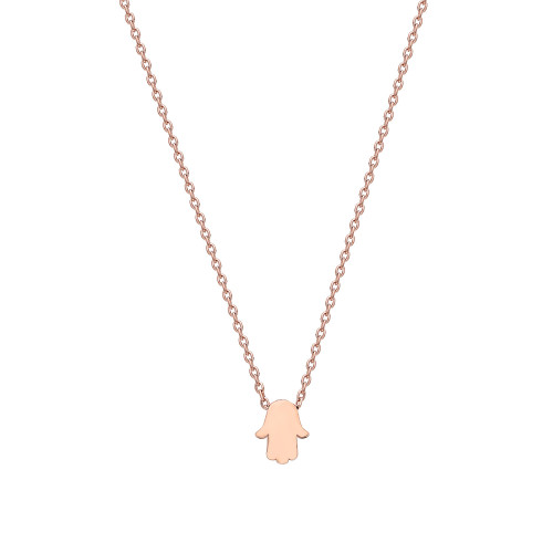 Glorria 925k Sterling Silver Hamsa Hands Necklace Glorria 925k Sterling Silver Hamsa Hands Necklace