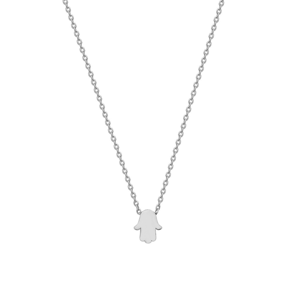 Glorria 925k Sterling Silver Hamsa Hands Necklace