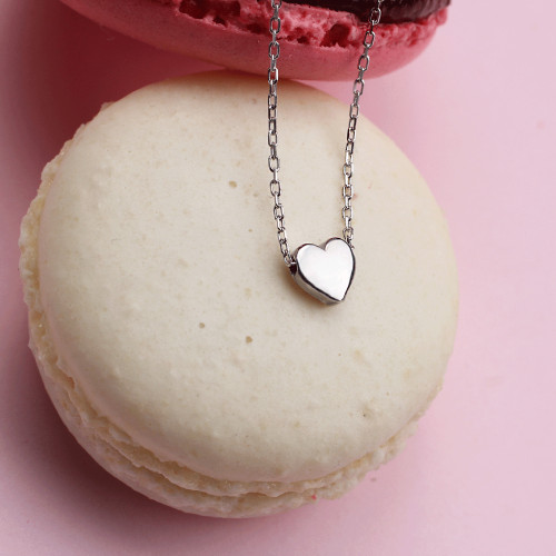Glorria 925k Sterling Silver Heart Necklace Glorria 925k Sterling Silver Heart Necklace