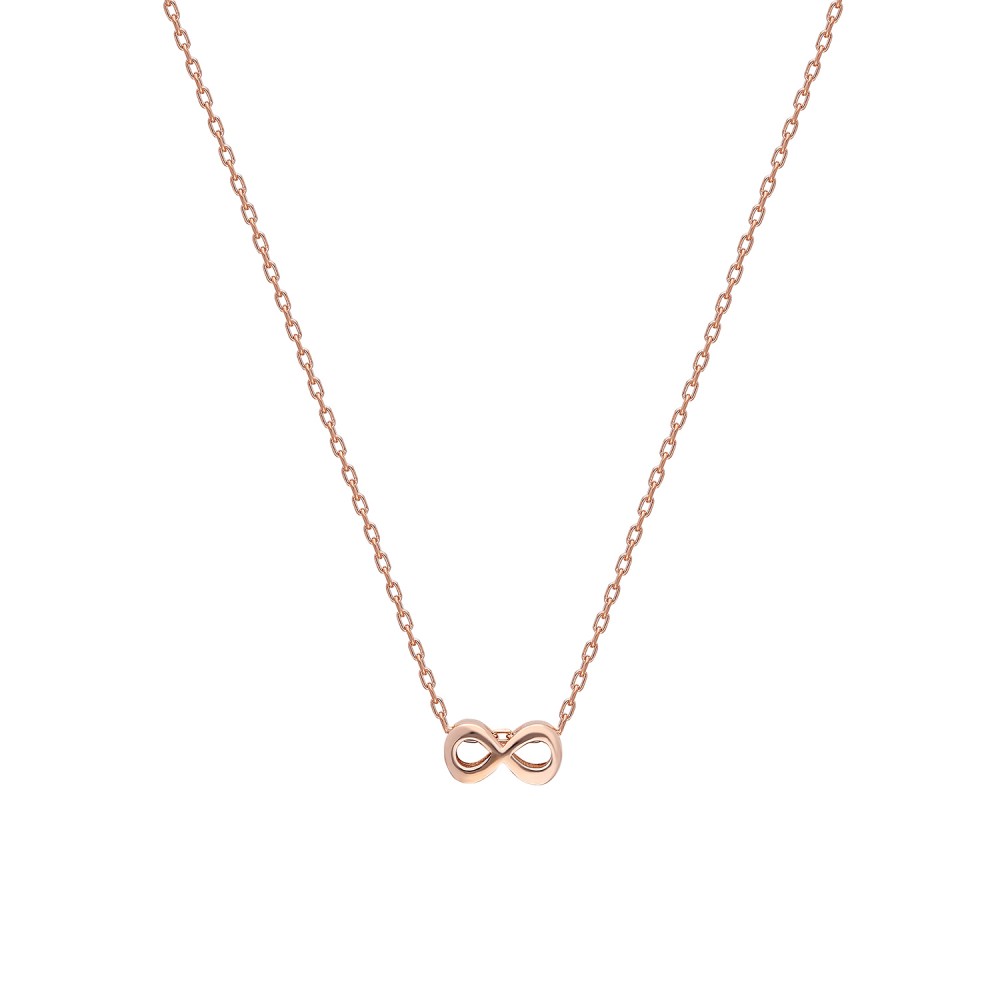 Glorria 925k Sterling Silver Infinity Necklace