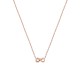 Glorria 925k Sterling Silver Infinity Necklace