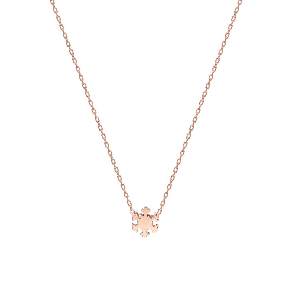 Glorria 925k Sterling Silver Snowflake Necklace