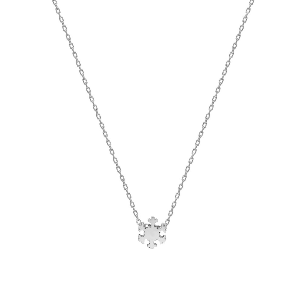 Glorria 925k Sterling Silver Snowflake Necklace