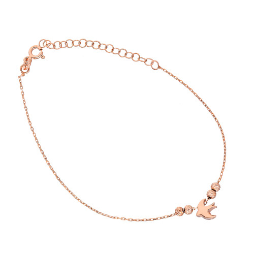 Glorria 925k Sterling Silver Phoenix Bird Anklet Glorria 925k Sterling Silver Phoenix Bird Anklet