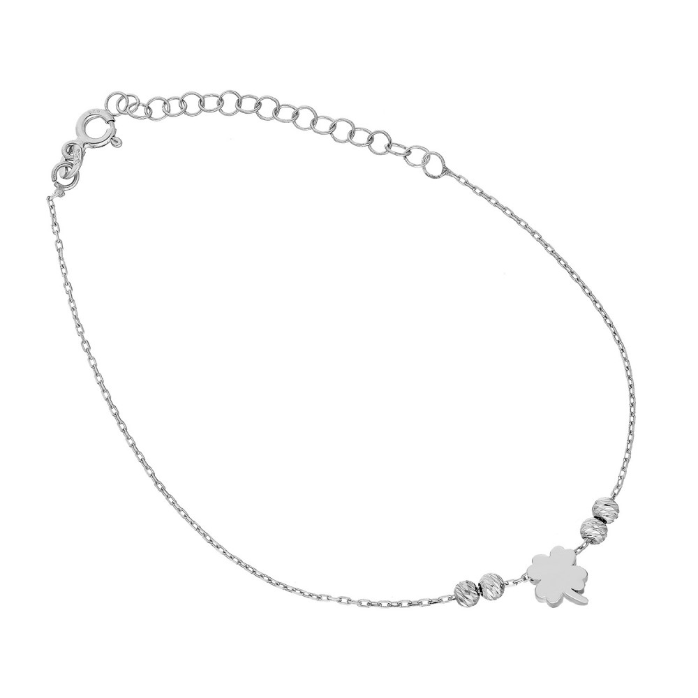 Glorria 925k Sterling Silver Clover Anklet Glorria 925k Sterling Silver Clover Anklet