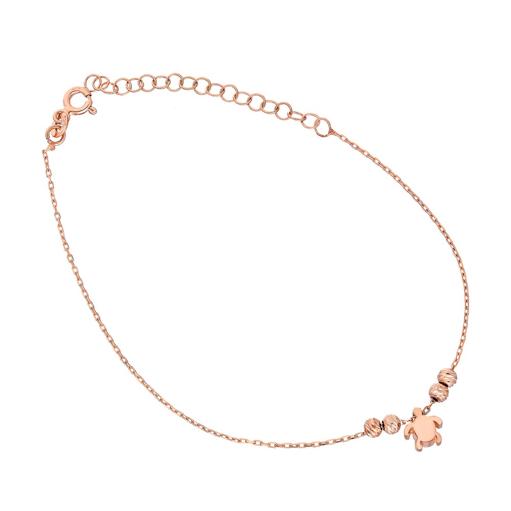 Glorria 925k Sterling Silver Turtle Anklet Glorria 925k Sterling Silver Turtle Anklet