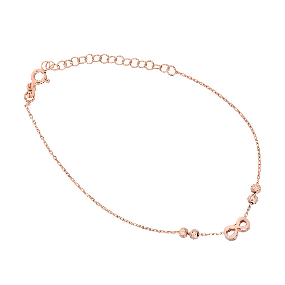 Glorria 925k Sterling Silver Infinity Anklet Glorria 925k Sterling Silver Infinity Anklet