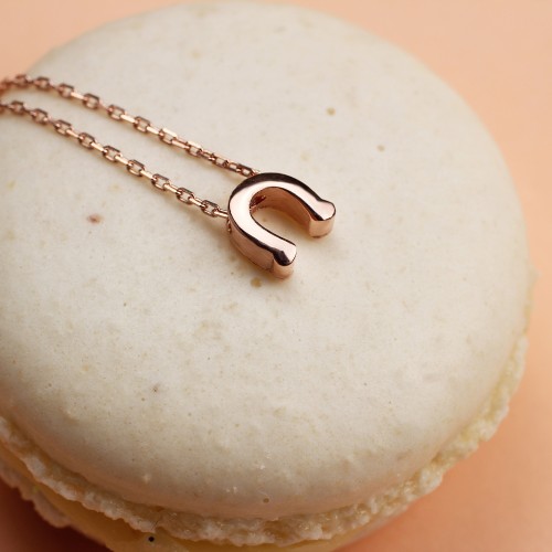 Glorria 925k Sterling Silver Horseshoe Luck Necklace Glorria 925k Sterling Silver Horseshoe Luck Necklace