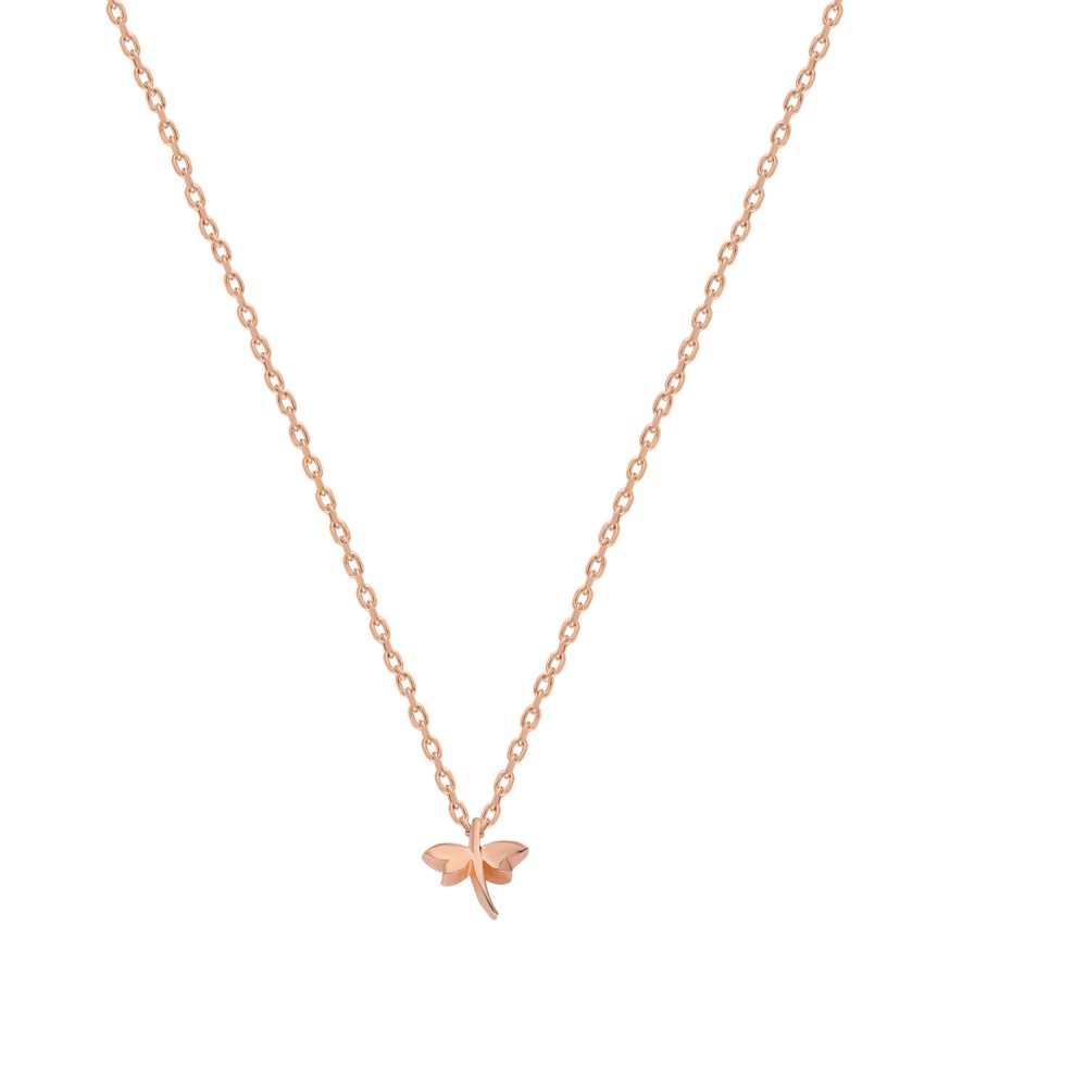 Glorria 925k Sterling Silver Dragonfly Necklace