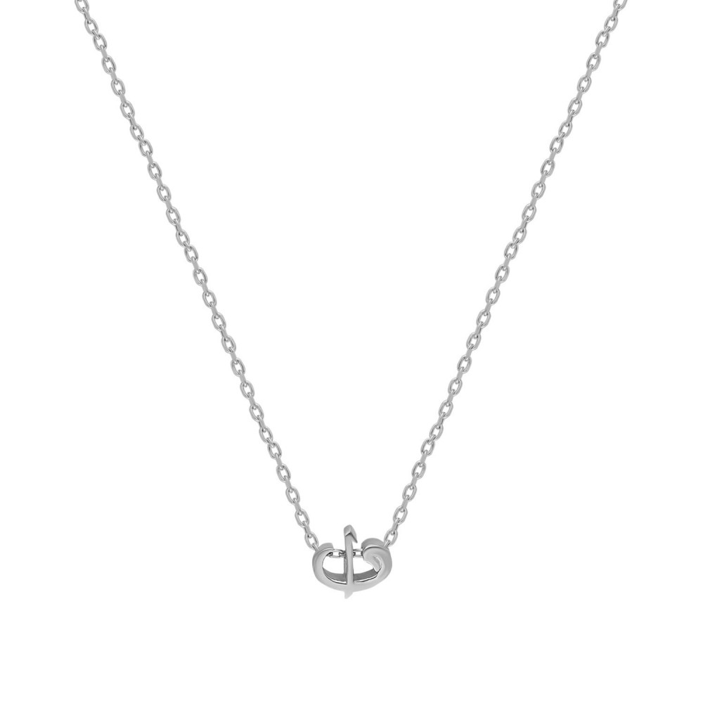 Glorria 925k Sterling Silver Elif-Vav Necklace