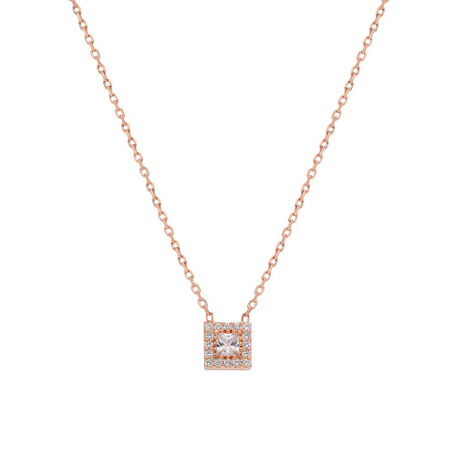 Glorria 925k Sterling Silver Solitaire Necklace Glorria 925k Sterling Silver Solitaire Necklace