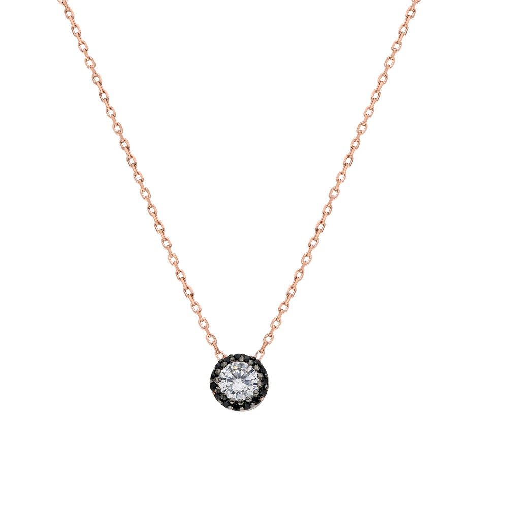 Glorria 925k Sterling Silver Solitaire Necklace